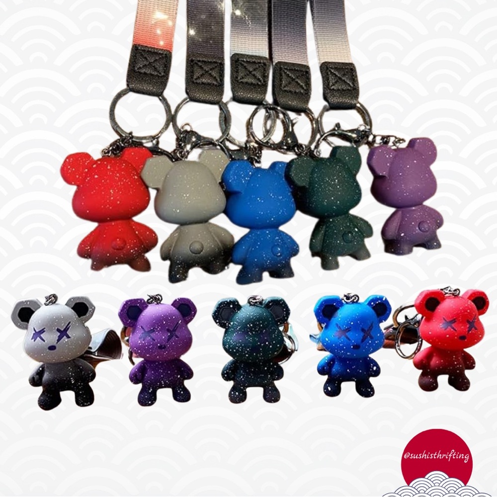 Galaxy Bear Keychains